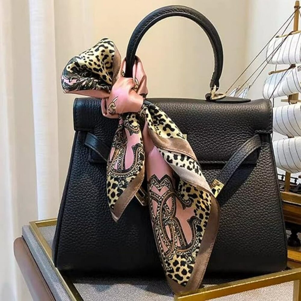Beautiful‎ 100% Silk Scarf Leopard Pink Pattern - Picture 2 of 4
